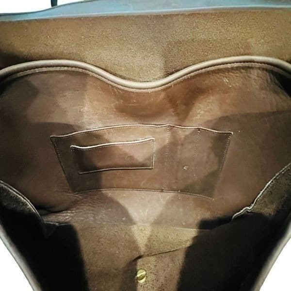 COACH Vintage Coach Circa 1995 USA 5266 Beekman Briefcase Brown Leather Shoulder - Thumbnail 3