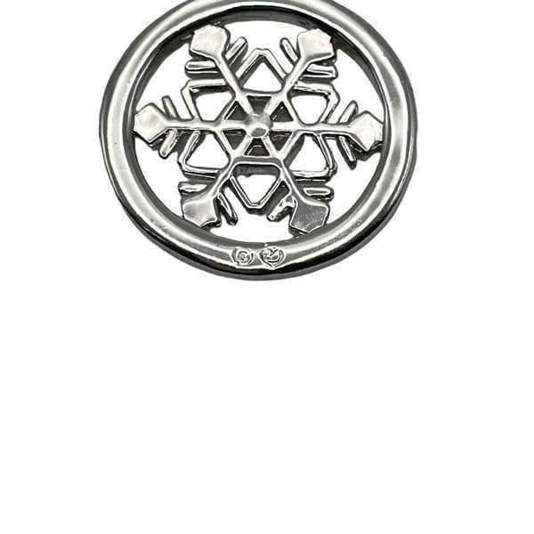 SWAROVSKI CRYSTAL Snowflake Sterling Silver Necklace 18” - Thumbnail 3