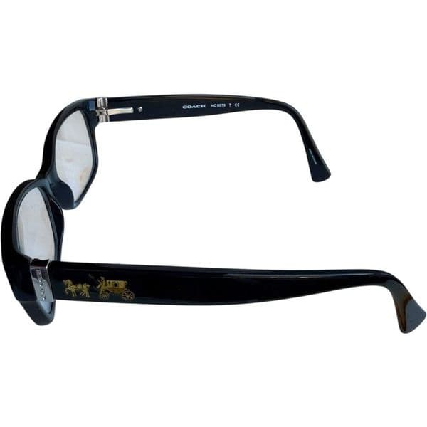 COACH HC6078 Prescription Glasses Black Gold Horse & Carriage Eyeglasses With Ca - Thumbnail 2