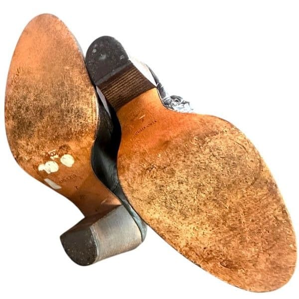 POUR LA VICTOIRE Victorella Dark Brown Leather Over The Knee Boots Shoes Zipper - Thumbnail 8