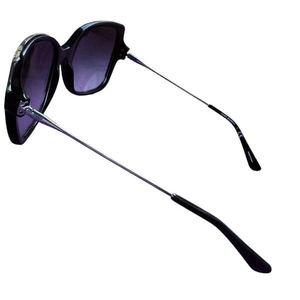 TORY BURCH Sunglasses TY 7094 Black Silver Cat Eye Squares Sunglasses 56[]18 135 - Thumbnail 3