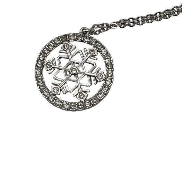 SWAROVSKI CRYSTAL Snowflake Sterling Silver Necklace 18” - Thumbnail 7