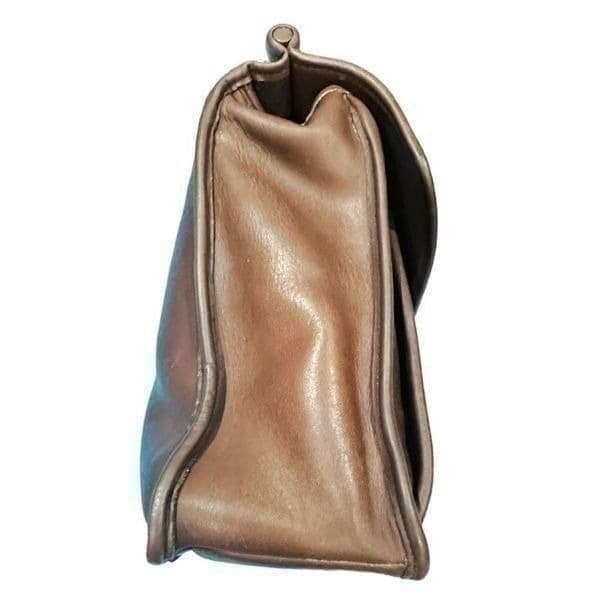 COACH Vintage Coach Circa 1995 USA 5266 Beekman Briefcase Brown Leather Shoulder - Thumbnail 5