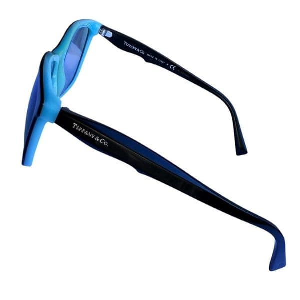 TIFFANY & CO. Prescription Glasses & Case TF 2115 8055 Black Blue Cat Eye Eyegla - Thumbnail 4
