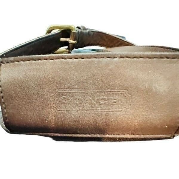 COACH Vintage Coach Circa 1995 USA 5266 Beekman Briefcase Brown Leather Shoulder - Thumbnail 8