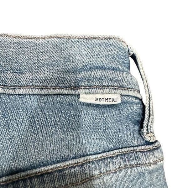 MOTHER Denim Pants Jeans ANTHROPOLOGIE $228 Retail The Stunner Zip Ankle Step Fr - Thumbnail 11