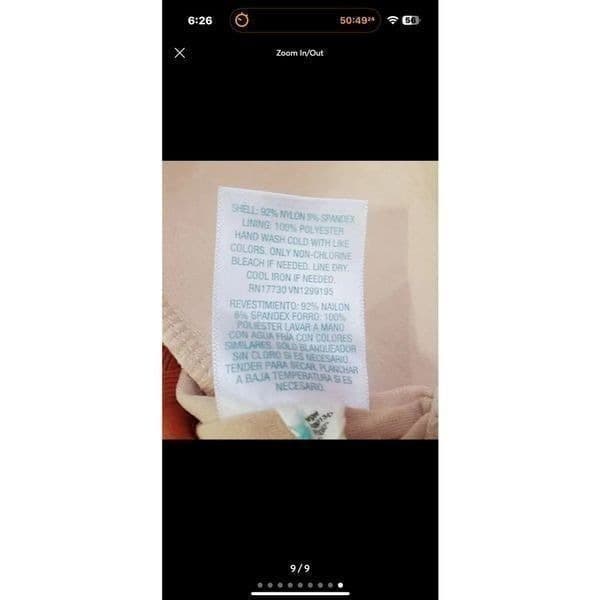 NWT TARGET KONA SOL Wide Ribbed Ring One Piece Tie Back Swimsuit Orange Small - Thumbnail 8