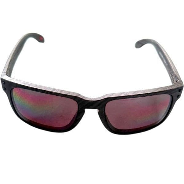 OAKLEY Holbrook OO9102-B7 Unisex Sunglasses Woodgrain Frame Prizm Daily Polarize - Thumbnail 2