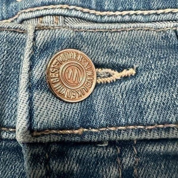 MOTHER Denim Pants Jeans ANTHROPOLOGIE $228 Retail The Stunner Zip Ankle Step Fr - Thumbnail 6