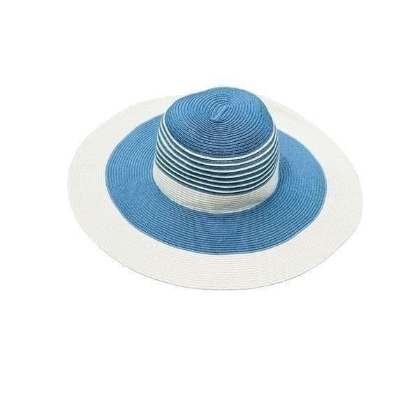 CALVIN KLEIN Striped Paper Wide Brimmed Sun Hat - Thumbnail 5