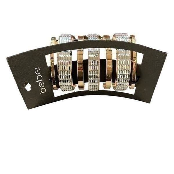 Bebe Womens Cuff Bracelet Elegant Gold Plated NWT - Thumbnail 2