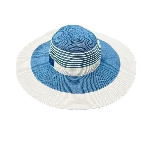 CALVIN KLEIN Striped Paper Wide Brimmed Sun Hat - Thumbnail 6