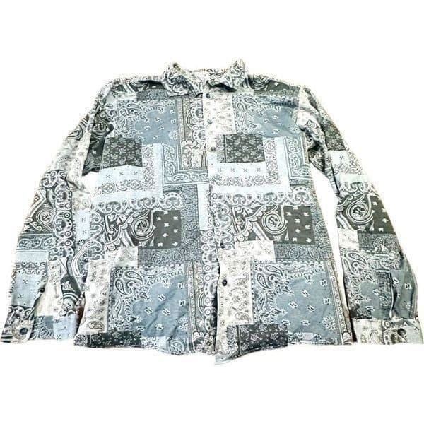 ETRO Blue Cotton Paisley Traditional Collared Button Down Blouse Top Dress Shirt - Image 1