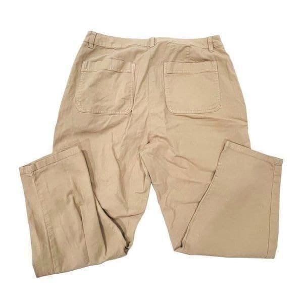 Eileen Fisher Tan Straight Leg Pants Size 12 - Thumbnail 8