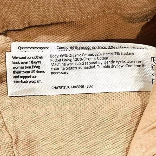 Eileen Fisher Tan Straight Leg Pants Size 12 - Thumbnail 4