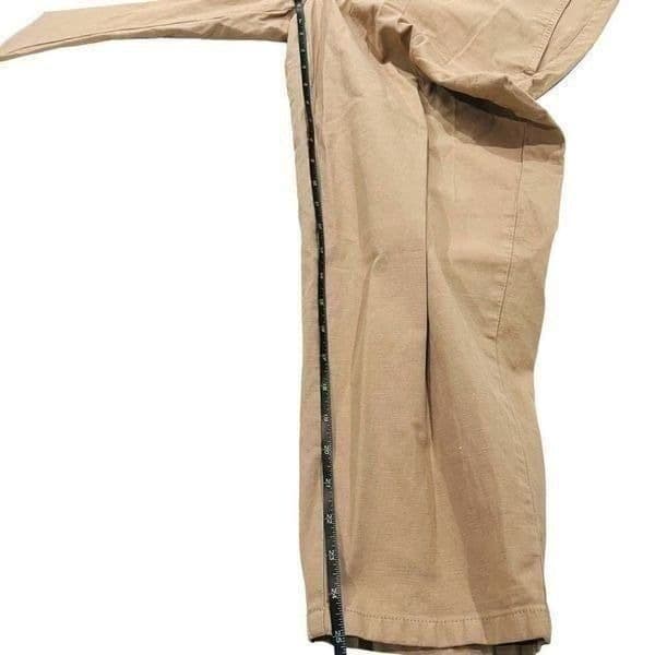 Eileen Fisher Tan Straight Leg Pants Size 12 - Thumbnail 7
