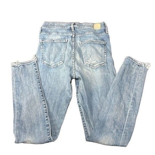 COH CITIZENS OF HUMANITY Premium Vintage Rocket Crop High Rise Skinny Jeans Dist - Thumbnail 2