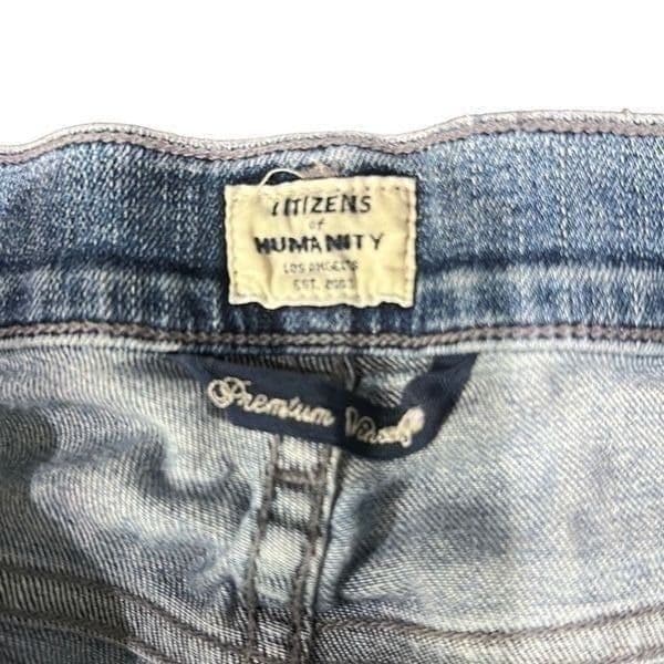 COH CITIZENS OF HUMANITY Premium Vintage Rocket Crop High Rise Skinny Jeans Dist - Thumbnail 4