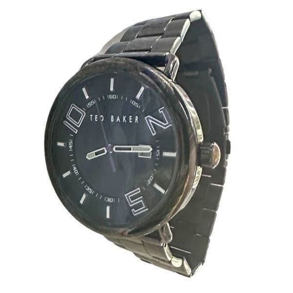 TED BAKER LONDON Watch Time is of the Essence Purple Black Stainless Steel Watch - Image 1