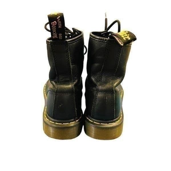 DR. MARTENS The Original Black Lace Up Classic Leather Combat Boots Men’s Size 9 - Thumbnail 6