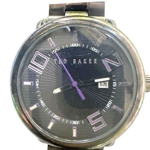 TED BAKER LONDON Watch Time is of the Essence Purple Black Stainless Steel Watch - Thumbnail 5