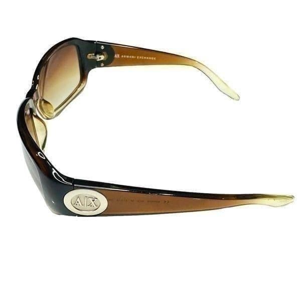 ARMANI EXCHANGE AX062/S Womens Sunglasses Square Frame Gradient Lenses Brown Wit - Thumbnail 4