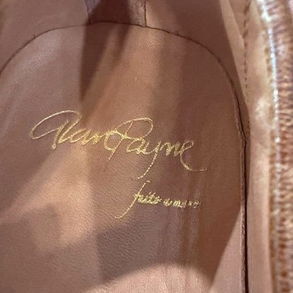 ALAN PAYNE Genuine Exotic Deerskin Shoes Penny Loafers Brown Vero Cuoio Leather - Thumbnail 3