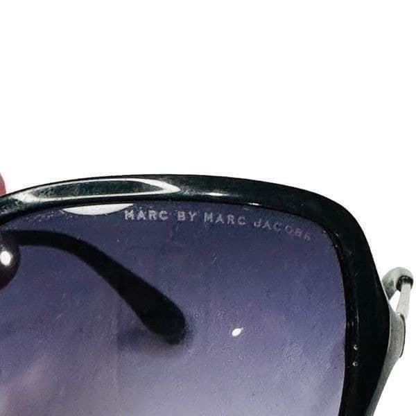 Marc By Marc Jacobs Womens Sunglasses Square Frame Full Black Rim With Case - Thumbnail 9