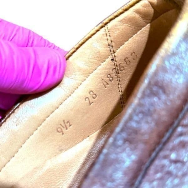 ALAN PAYNE Genuine Exotic Deerskin Shoes Penny Loafers Brown Vero Cuoio Leather - Thumbnail 9