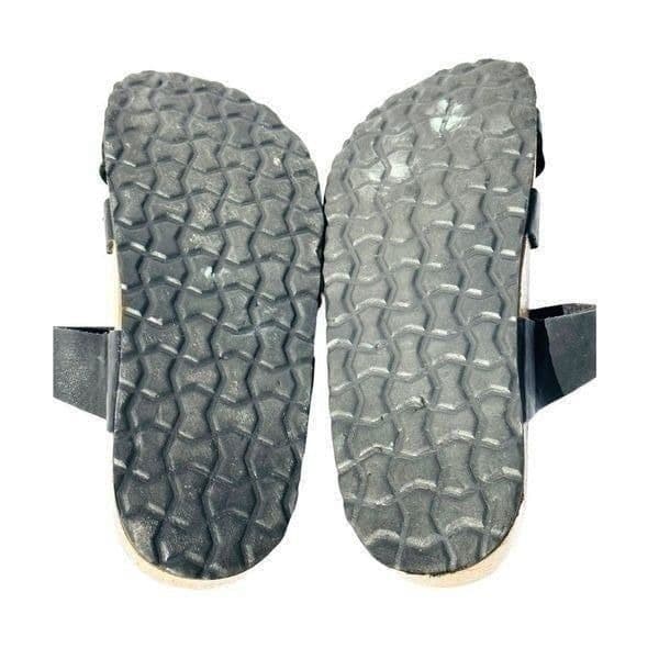 Cushionaire Womens Sandals Luna Cork Footbed One Finger Slip On Black Size 8 - Thumbnail 6