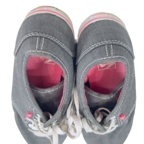 Vans Off The Wall Gray Grey Pink Skate Sneaker Shoe Size 8.5 - Thumbnail 5