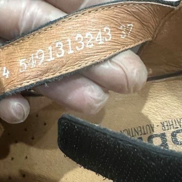 MEPHISTO Mobils Air-Relax Felizia Black Patent Leather Rhinestone Velcro Wedge S - Thumbnail 6