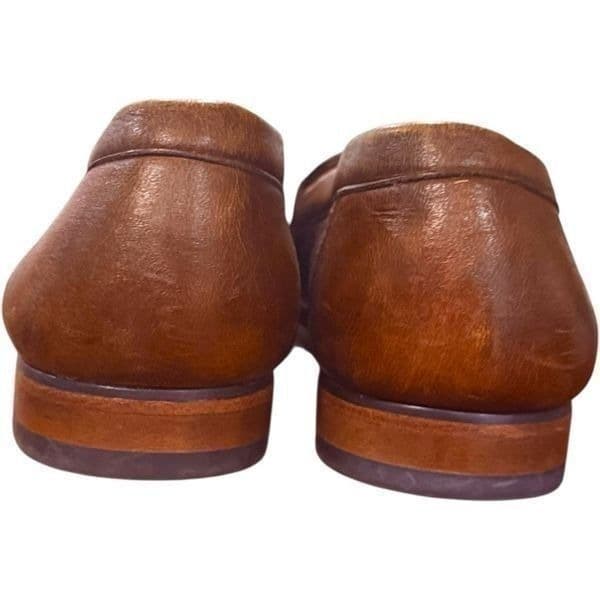 ALAN PAYNE Genuine Exotic Deerskin Shoes Penny Loafers Brown Vero Cuoio Leather - Thumbnail 6