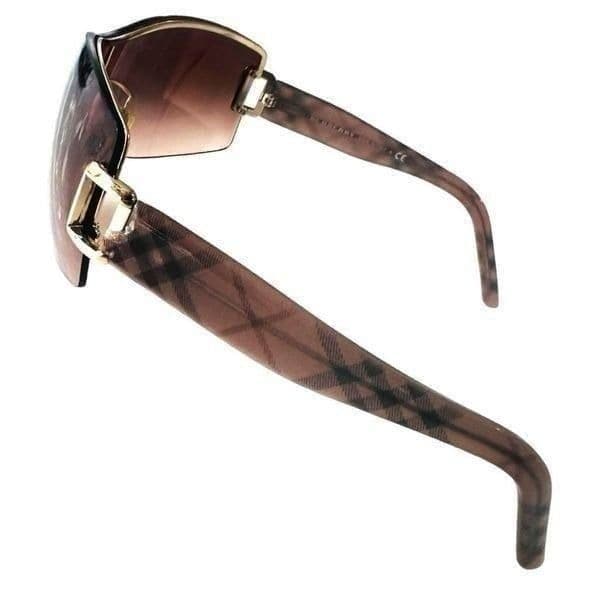 BURBERRY Shield Sunglasses B3043 Plaid Designer Luxury Sunglasses Serial Number - Thumbnail 8