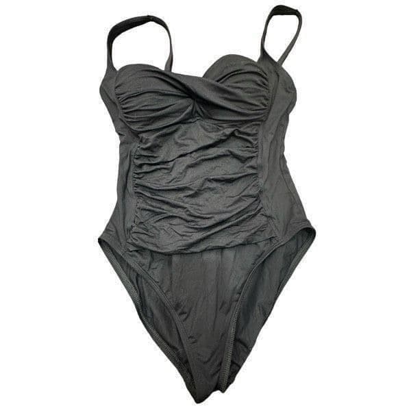 LA BLANCA BY ROD BEATTIE Island Goddess Sweetheart One Piece Black Swimsuit Bath - Thumbnail 2