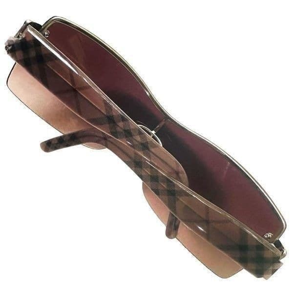 BURBERRY Shield Sunglasses B3043 Plaid Designer Luxury Sunglasses Serial Number - Thumbnail 10
