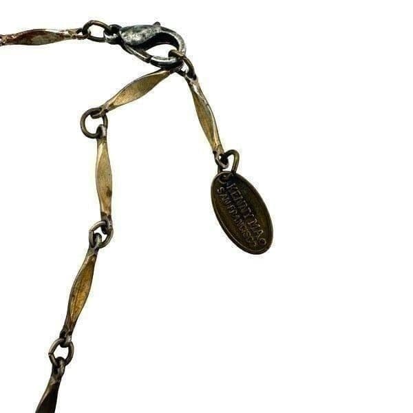 SWAROVSKI & KENNY MA SAN FRANCISCO Full Parure Victorian Crystal Antiqued Brass - Thumbnail 9