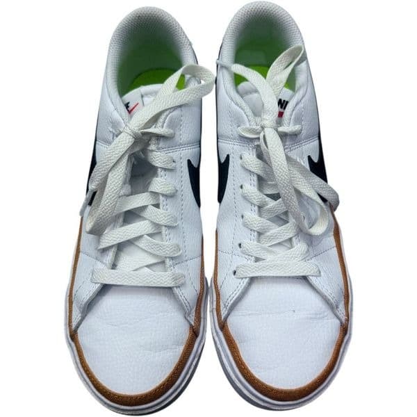 NIKE Court Legacy Next Nature Shoes White/Black-Desert Ochre Sneakers Leather T - Thumbnail 8