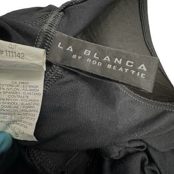 LA BLANCA BY ROD BEATTIE Island Goddess Sweetheart One Piece Black Swimsuit Bath - Thumbnail 3