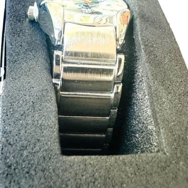 NWT DISNEY ACCUTIME Minnie Mouse Watch New In Box Silver Metallic Band Date Wind - Thumbnail 10
