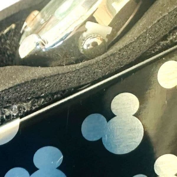 NWT DISNEY ACCUTIME Minnie Mouse Watch New In Box Silver Metallic Band Date Wind - Thumbnail 6