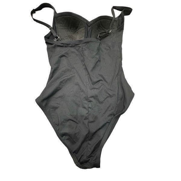 LA BLANCA BY ROD BEATTIE Island Goddess Sweetheart One Piece Black Swimsuit Bath - Thumbnail 4