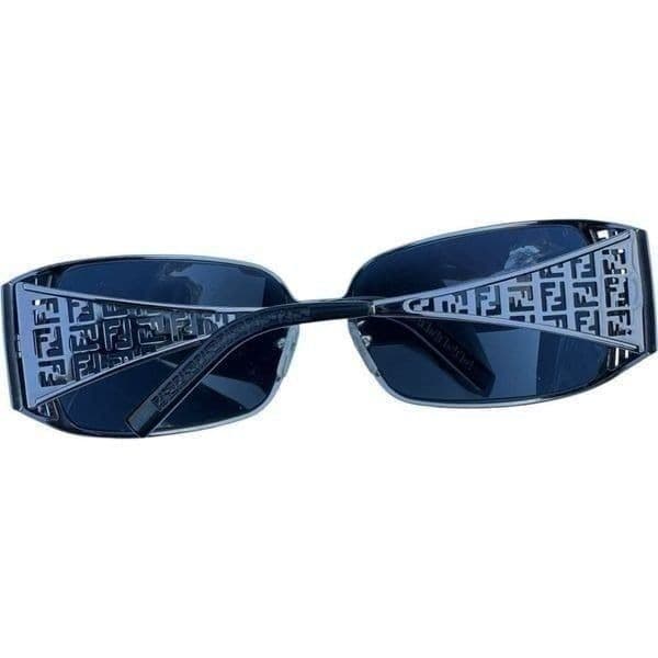 FENDI 5065 c.501/8G LARGE Sunglasses Black Silver Monogram Logo Designer Luxury - Thumbnail 12