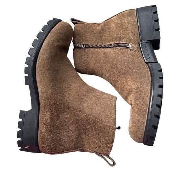 ECCO Tray Tech HydroMax Modtray Water Resistant Suede Leather Ankle Combat Boots - Image 1