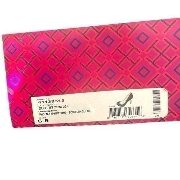 TORY BURCH Phoenix 100mm Pump SoHo Lux Suede Leather Rhinestone Stiletto Shoes D - Thumbnail 12