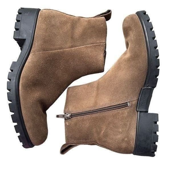 ECCO Tray Tech HydroMax Modtray Water Resistant Suede Leather Ankle Combat Boots - Thumbnail 4