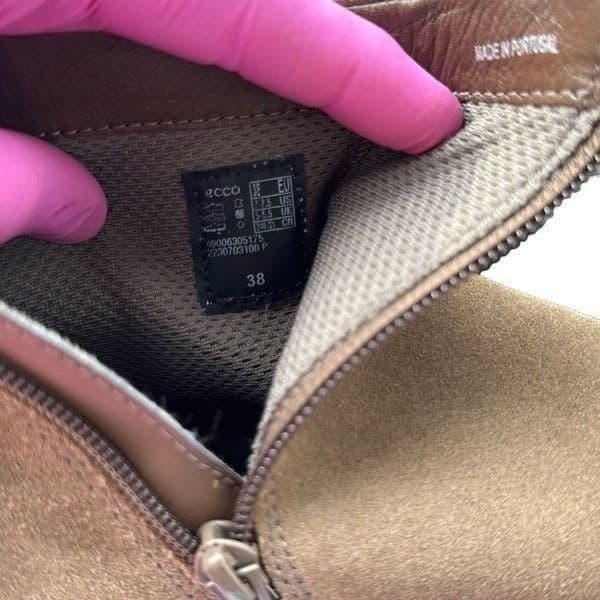 ECCO Tray Tech HydroMax Modtray Water Resistant Suede Leather Ankle Combat Boots - Thumbnail 9