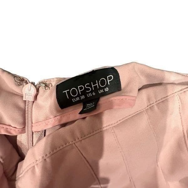 TOPSHOP 2 Pair High Waist Jeans Pants Lot Pink Wide Leg Cropped Trousers Denim J - Thumbnail 5