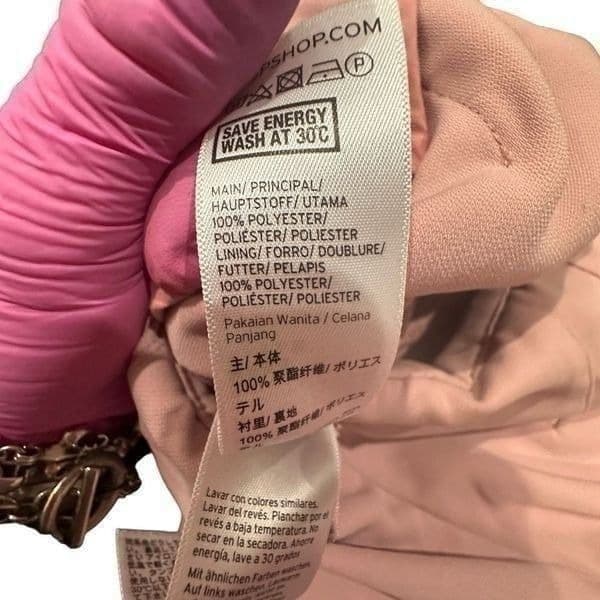 TOPSHOP 2 Pair High Waist Jeans Pants Lot Pink Wide Leg Cropped Trousers Denim J - Thumbnail 4