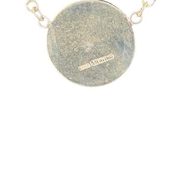 Vintage Signed Sterling Silver Asian Caricature Pendant Necklace - Thumbnail 4